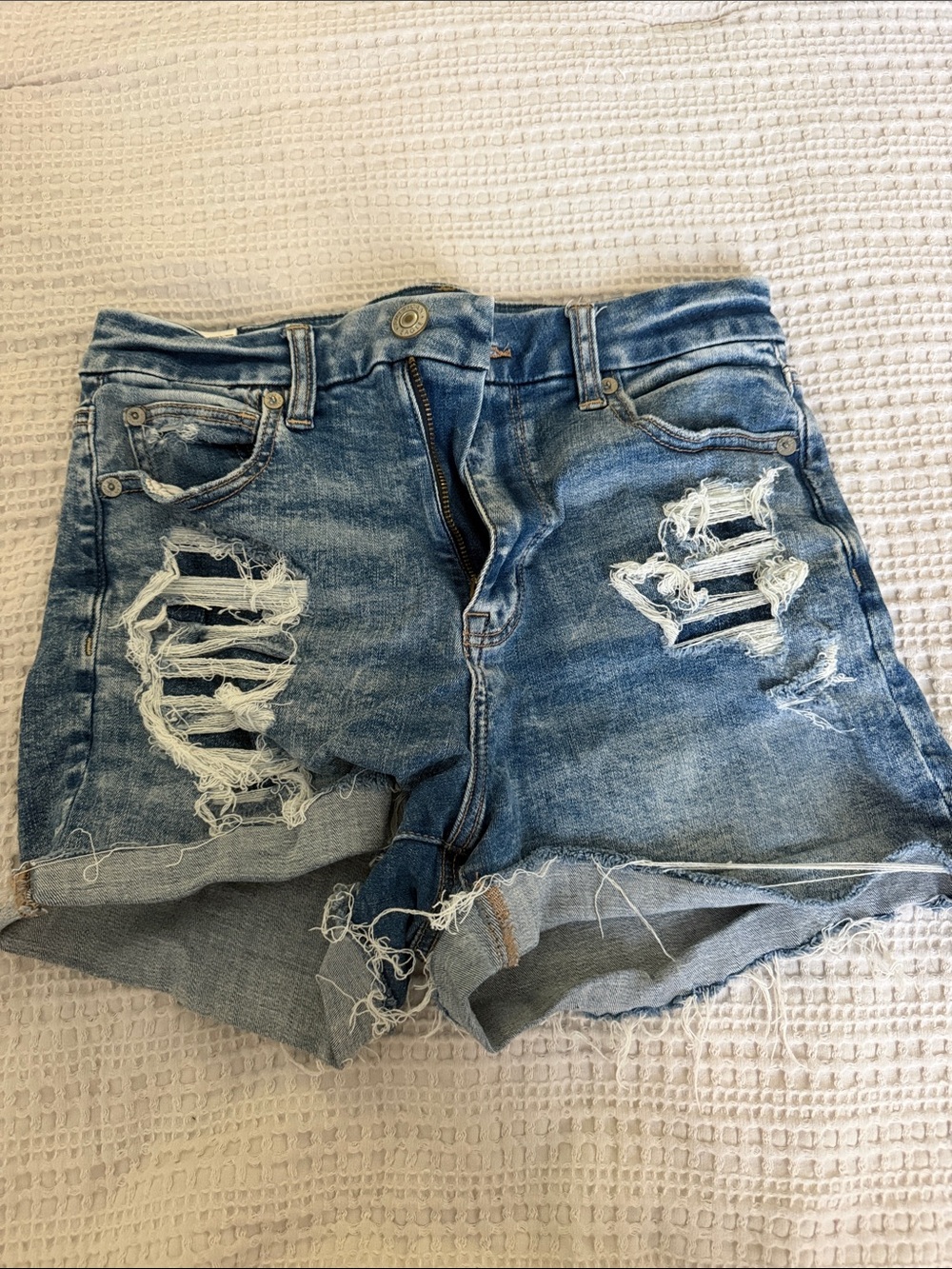 American Eagle Outfitters Light Wash Denim Shorts